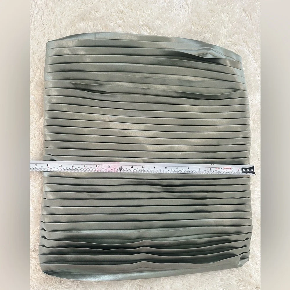 Sage Green Satin Pillow Sham Covers Set of 2 Accent